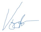 Podpis Adama Vodičky
